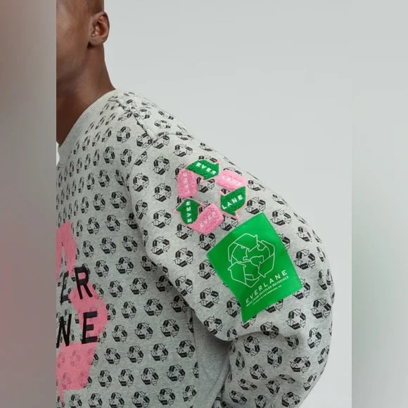 Everlane Men’s Retrack Crewneck Sweatshirt, sz L - Picture 3 of 5